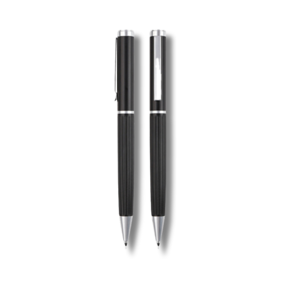 AGENDA PEN - Stylish Metal Pen with Corrugated Design for Effortless Writing