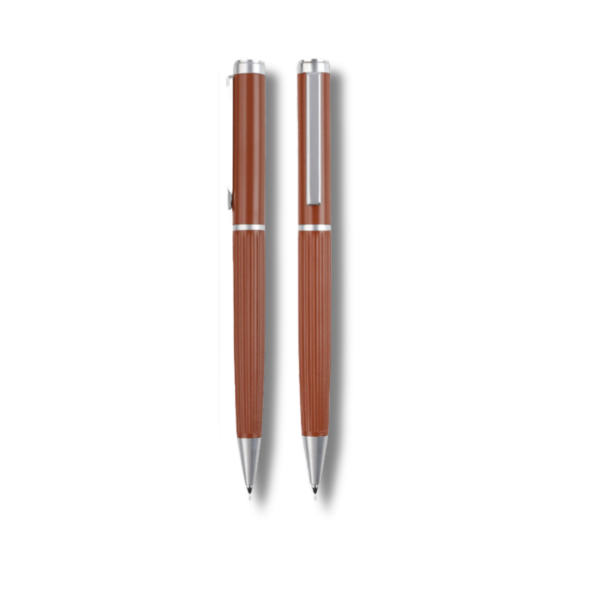 AGENDA PEN - Stylish Metal Pen with Corrugated Design for Effortless Writing