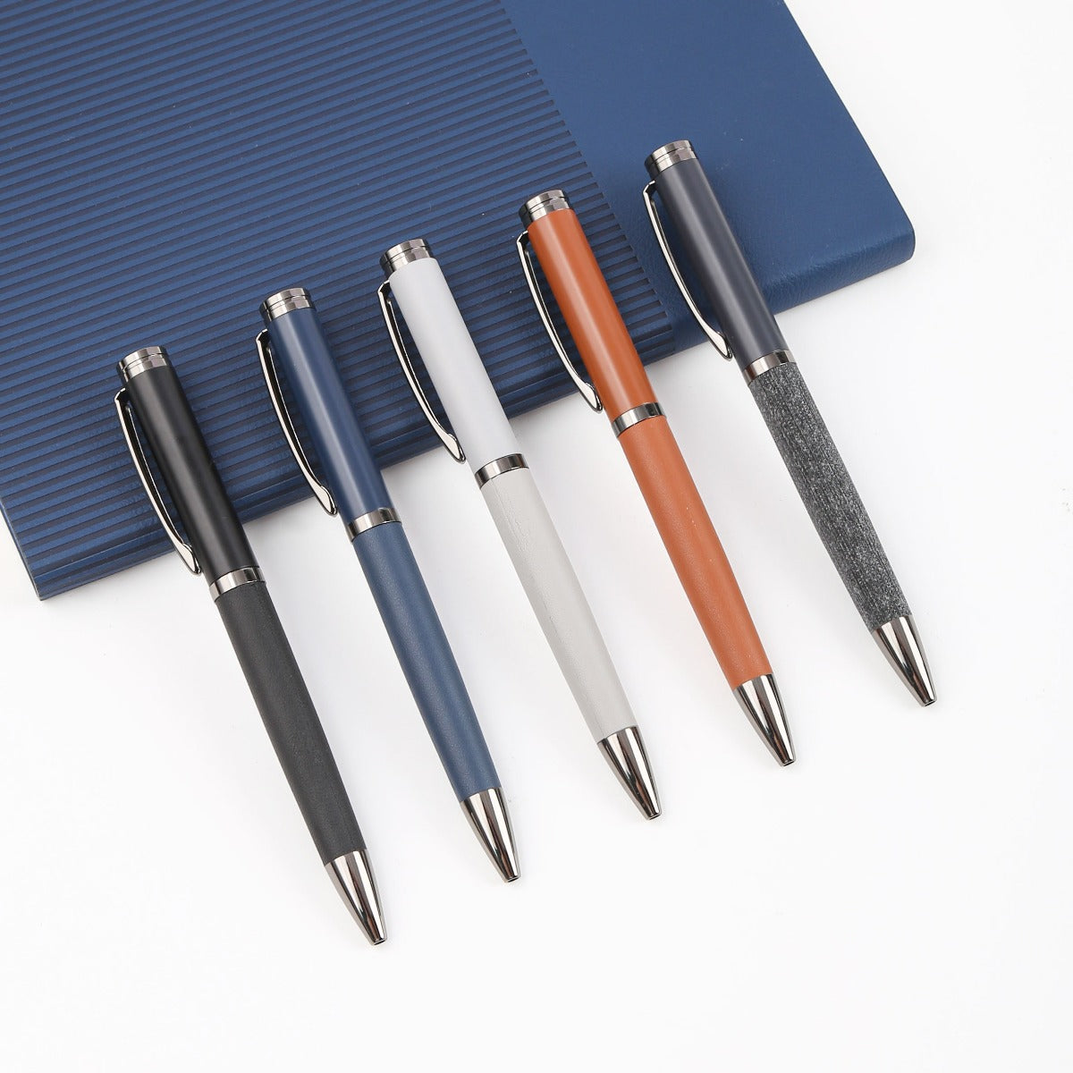 DELUXE PEN - Classy Metal Pen with PU Cover for a Luxurious Writing Experience