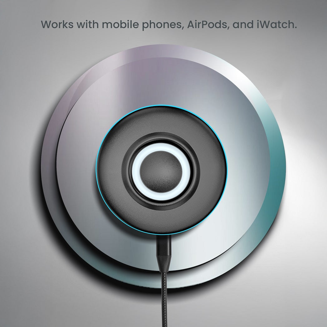 iWIRELESS PAD - Dual Coil Wireless Charger for Mobile, AirPods & iWatch