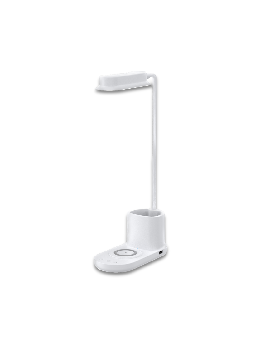 WIRELESS LAMP - LED Table Lamp with 3 Light Options and Fast Wireless Charging