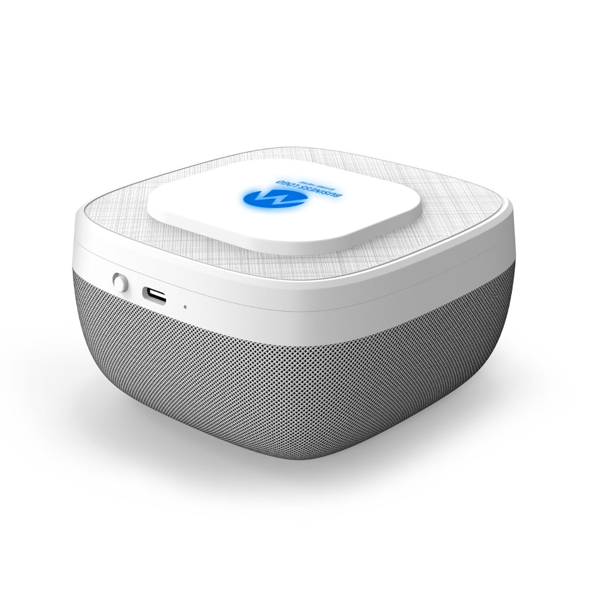 BOOM SOUND - Powerful 5W Speaker with 15W Wireless Charger and Light-Up Logo