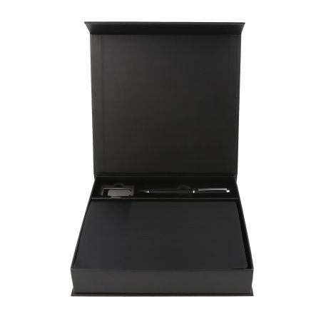 AGENDA SET - Elegant Notebook, Metal Pen, and Bookmark Gift Set