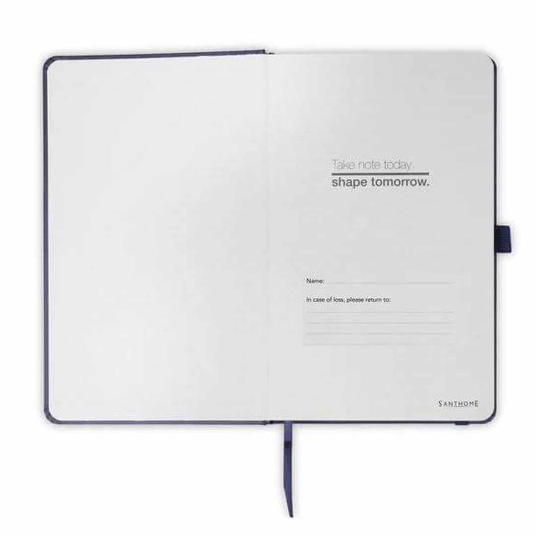 Expanded A5 Hard Cover Notebook - Navy Blue