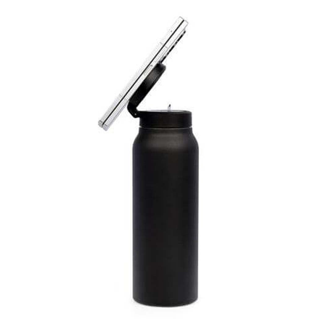 FERRO - Giftology Double Walled Vacuum Bottle with Mag Holder - Black