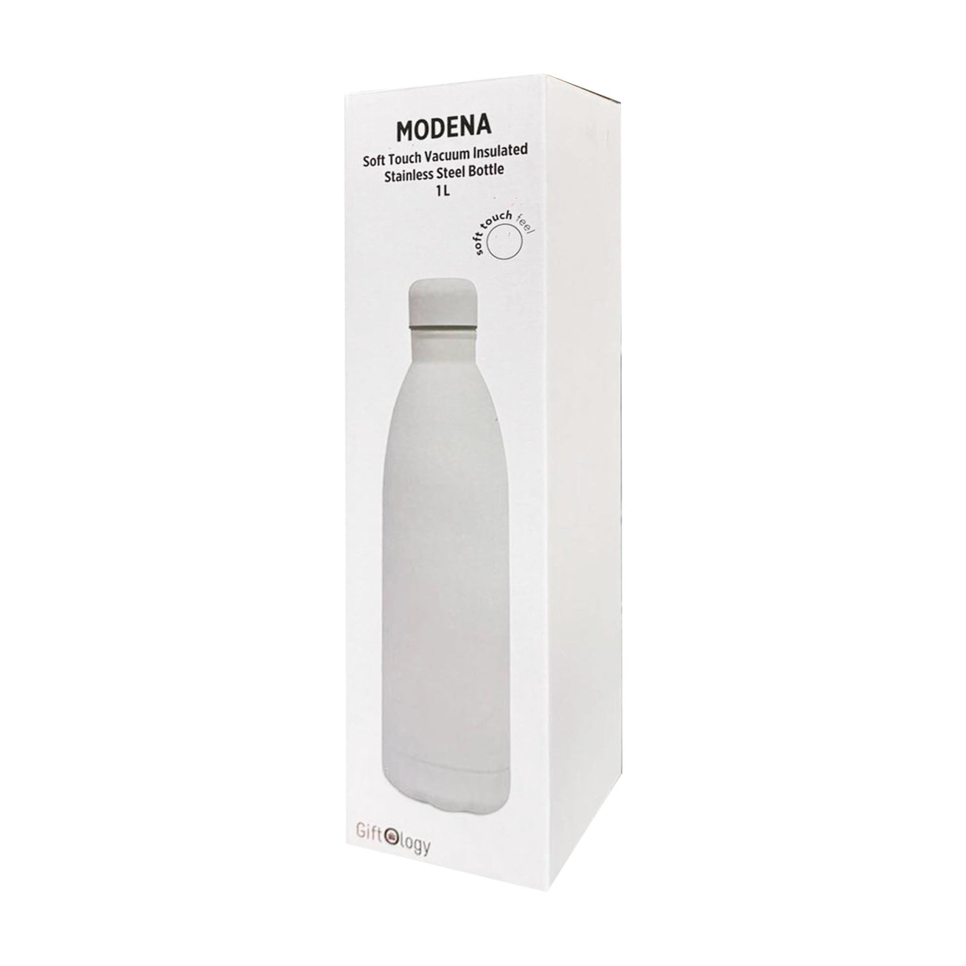 MODENA - Giftology Soft Touch lnsulated Water Bottle - 1L - White