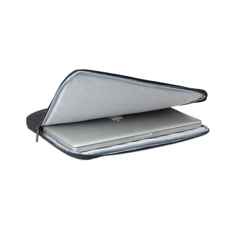 SALCEA - Santhome® 15" Laptop Sleeve - Black/Tan