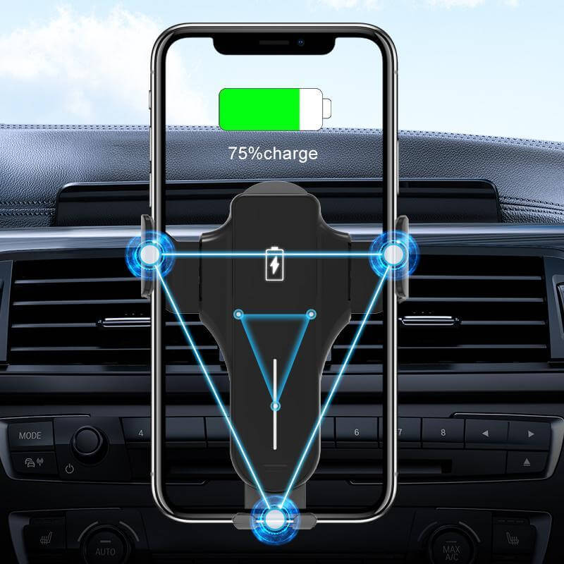 15W Car Mobile Mount Wireless Charger-Memorii
