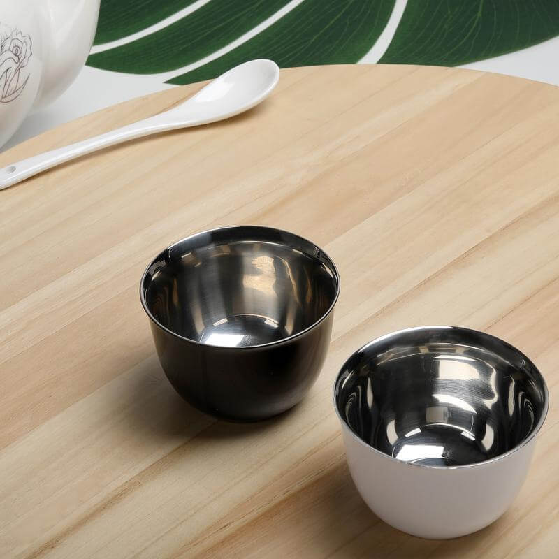 KHAWA - Hans Larsen Gift Set of 2 Premium Arabian Coffee Cups - Black