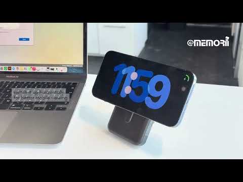 10000mAh Mag Wireless Powerbank with Inbuilt Cables- memorii