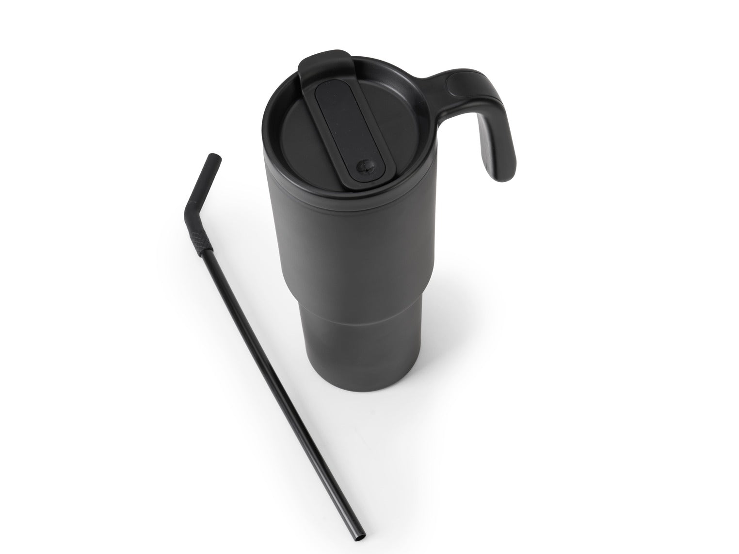 FORZA 360 - Hans Larsen Recycled Stainless Steel/PP Tumbler with 360 Branding - Black