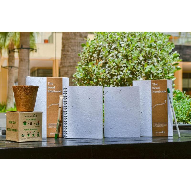 NOLA - eco-neutral® A5 Hard Cover Handmade Seed Paper Notebook