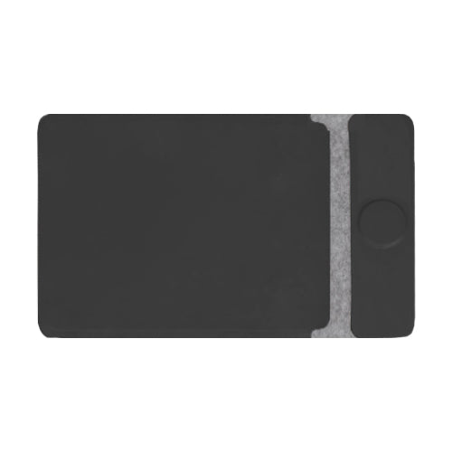14" Felt Laptop Sleeve With 15W Magnetic Charger - Black