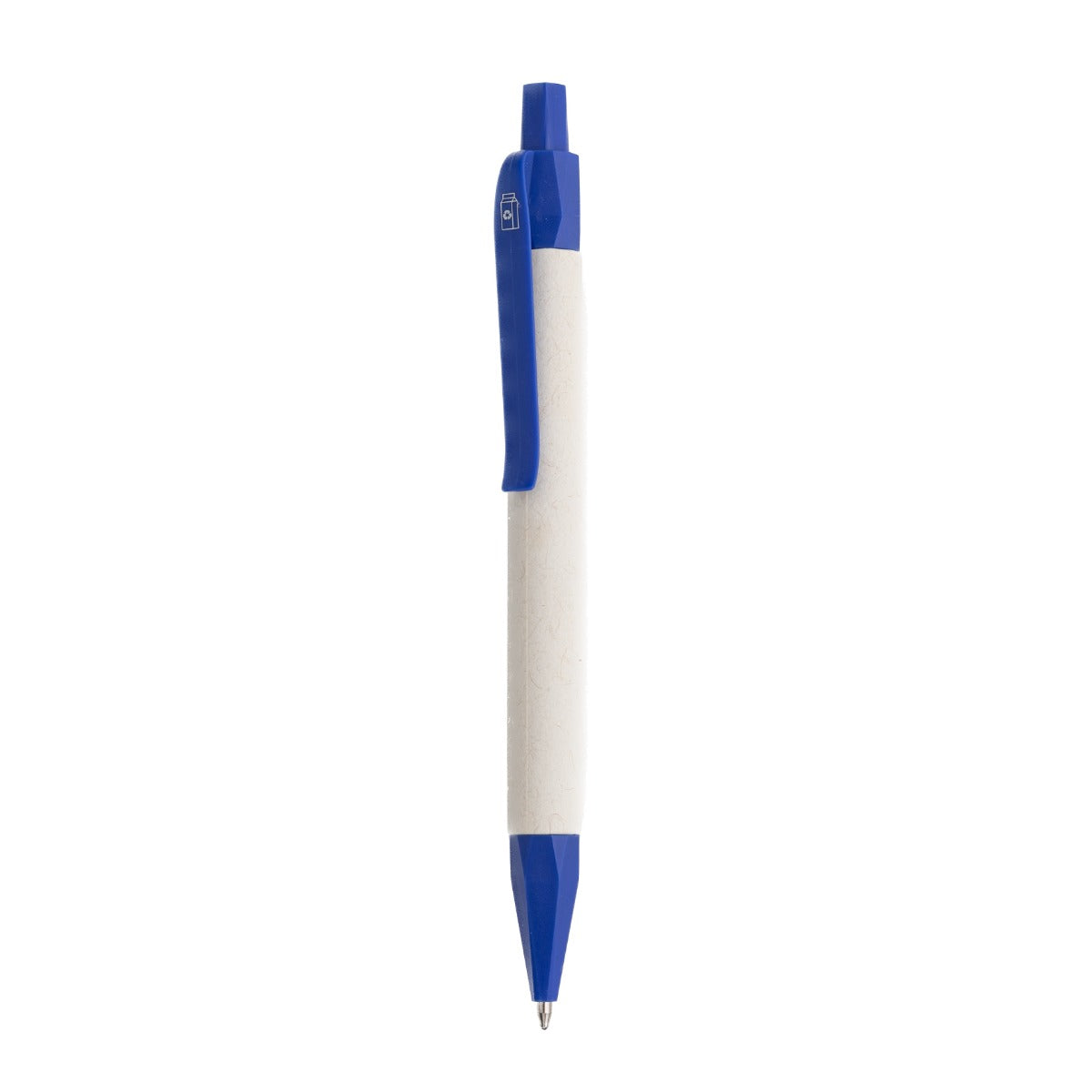 MILKY PEN - Fun Push Button Ballpen with Milk Carton Design and Blue Ink