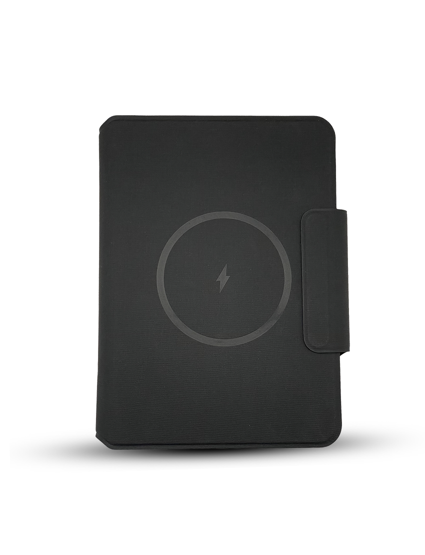 POWER NOTE with FLAP - Wireless Charging Notebook with 5000mAh Power Bank
