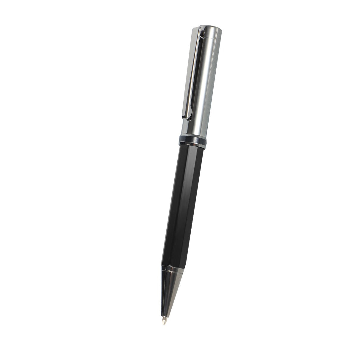 ALLURE PEN - Luxury Octagon-Sided Twist Ballpoint Pen with Gunblack Accents