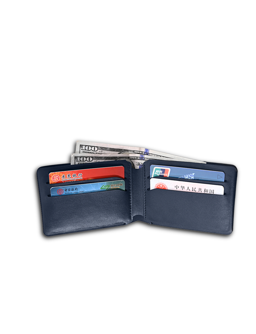 RFID ALU WALLET - Sleek RFID Safe Wallet with Elegant Aluminum Strip Design