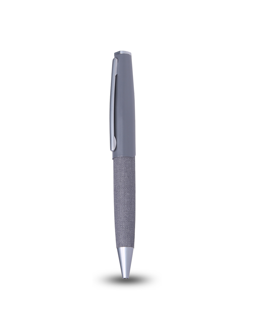 STYLISH PEN - Premium Metal Twist Pen with PU Coating and Blue Ink