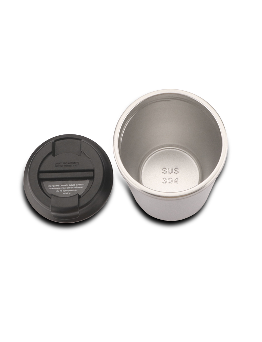 SUCTION MUG - 350ml Double Wall Leak-Proof Mug for Hot and Cold Drinks