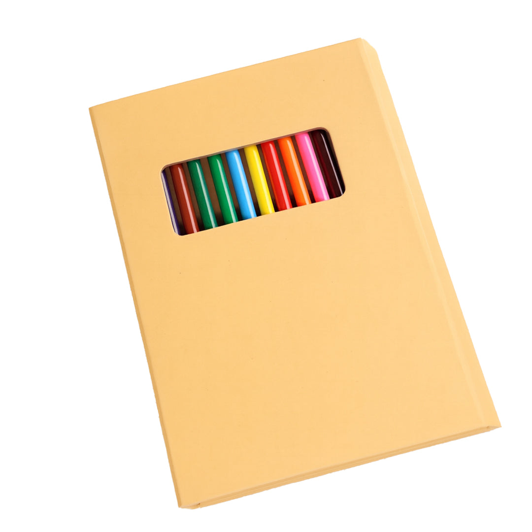 COLOR BOOK – A5 Creative Coloring Set with 50 Patterned Pages & 12 Coloring Pencils for Art on the Go